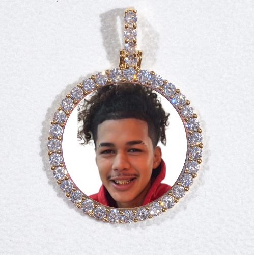 3D CIRCLE CUSTOM PICTURE PENDANT SMALL SIZE