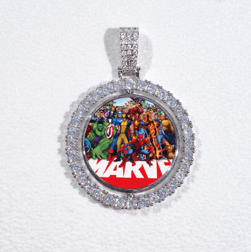 3D Spinning 2-Faced Custom Picture Pendant
