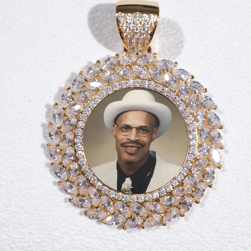 Large 3D Wheat Ear Custom Picture Pendant
