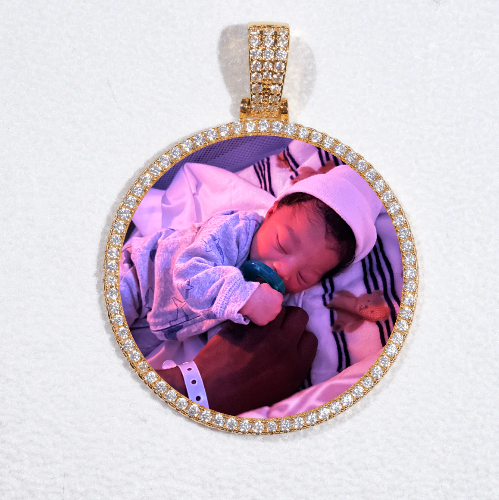 MEDIUM 3D CIRCLE CUSTOM PICTURE PENDANT