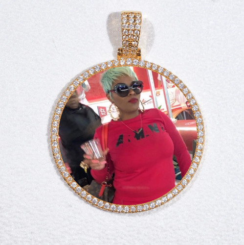 MEDIUM 3D CIRCLE CUSTOM PICTURE PENDANT