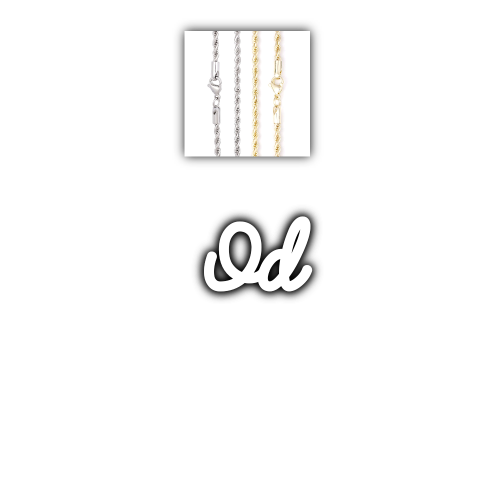 Script Custom Letter Necklace