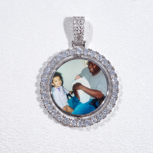 3D Spinning 2-Faced Custom Picture Pendant