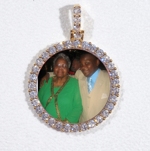 3D CIRCLE CUSTOM PICTURE PENDANT SMALL SIZE