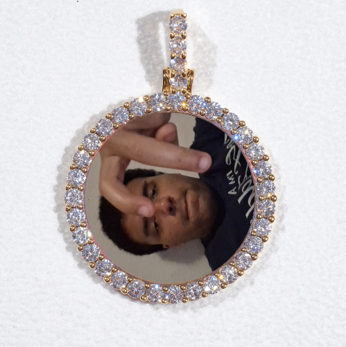 3D CIRCLE CUSTOM PICTURE PENDANT SMALL SIZE