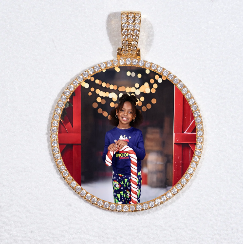 MEDIUM 3D CIRCLE CUSTOM PICTURE PENDANT