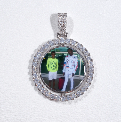 3D Spinning 2-Faced Custom Picture Pendant