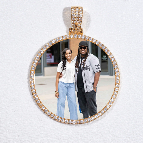 MEDIUM 3D CIRCLE CUSTOM PICTURE PENDANT
