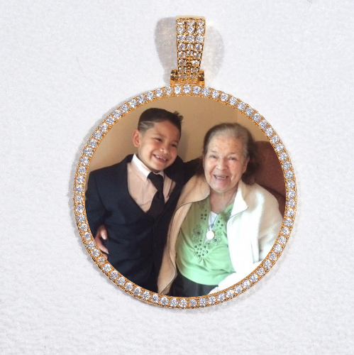MEDIUM 3D CIRCLE CUSTOM PICTURE PENDANT