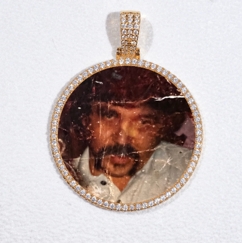 MEDIUM 3D CIRCLE CUSTOM PICTURE PENDANT