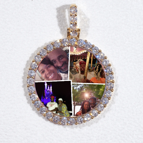 3D CIRCLE CUSTOM PICTURE PENDANT SMALL SIZE