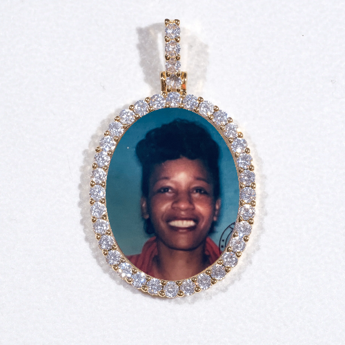 3D Oval Custom Picture Pendant