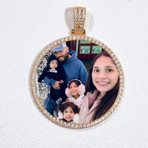 MEDIUM 3D CIRCLE CUSTOM PICTURE PENDANT