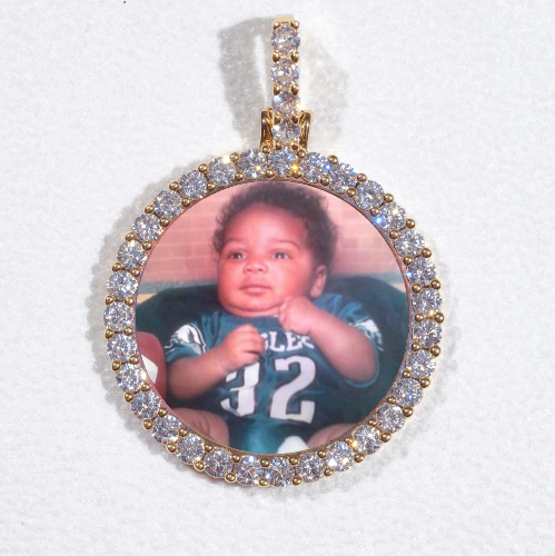 3D CIRCLE CUSTOM PICTURE PENDANT SMALL SIZE
