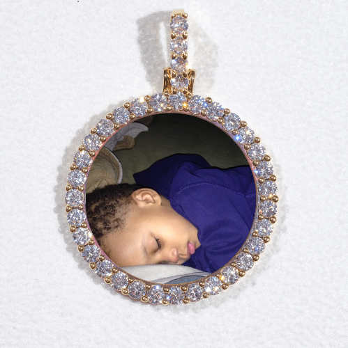 3D CIRCLE CUSTOM PICTURE PENDANT SMALL SIZE