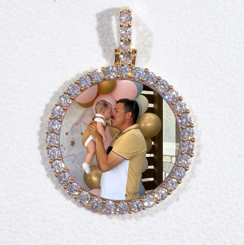 3D CIRCLE CUSTOM PICTURE PENDANT SMALL SIZE