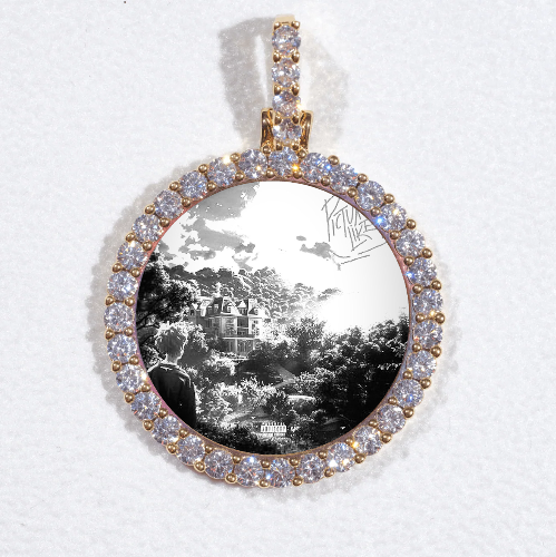 3D CIRCLE CUSTOM PICTURE PENDANT SMALL SIZE