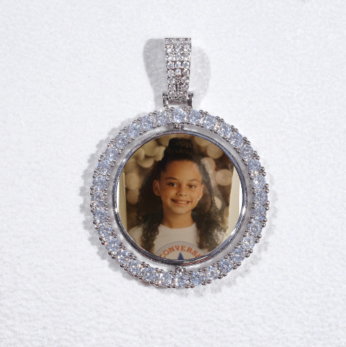 3D Spinning 2-Faced Custom Picture Pendant