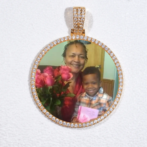 MEDIUM 3D CIRCLE CUSTOM PICTURE PENDANT