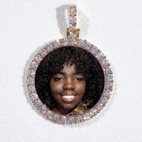 3D CIRCLE CUSTOM PICTURE PENDANT SMALL SIZE