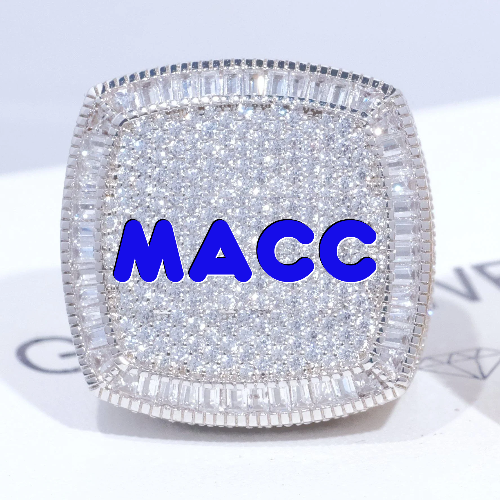 CUSTOM LETTER 3D ICED RING