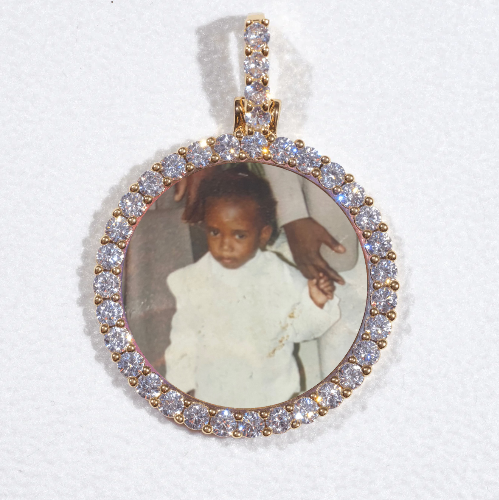 3D CIRCLE CUSTOM PICTURE PENDANT SMALL SIZE