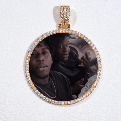 MEDIUM 3D CIRCLE CUSTOM PICTURE PENDANT
