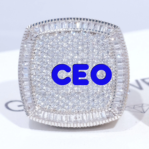 CUSTOM LETTER 3D ICED RING