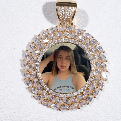 Large 3D Wheat Ear Custom Picture Pendant