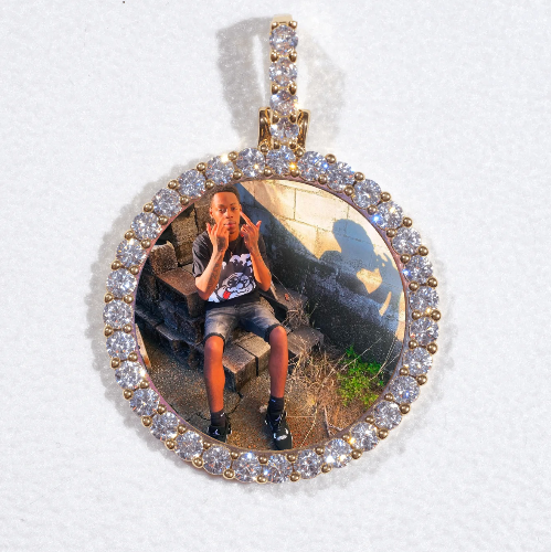 3D CIRCLE CUSTOM PICTURE PENDANT SMALL SIZE