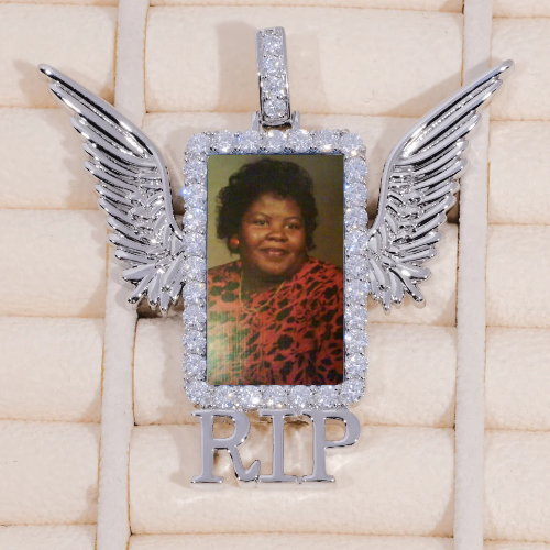 RIP WING 3D CUSTOM PICTURE PENDANT