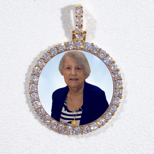 3D CIRCLE CUSTOM PICTURE PENDANT SMALL SIZE