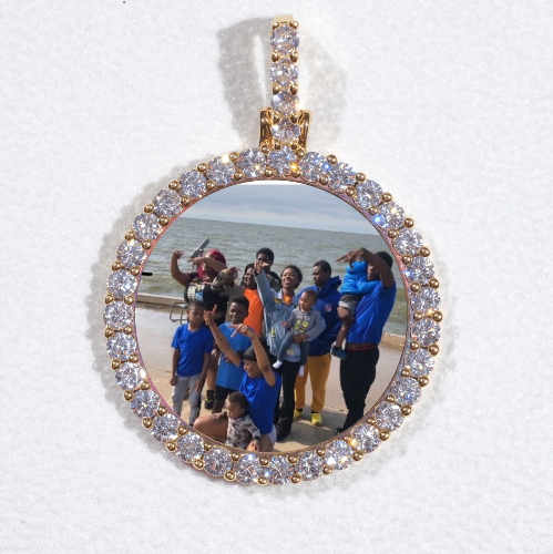 3D CIRCLE CUSTOM PICTURE PENDANT SMALL SIZE