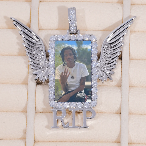 RIP WING 3D CUSTOM PICTURE PENDANT