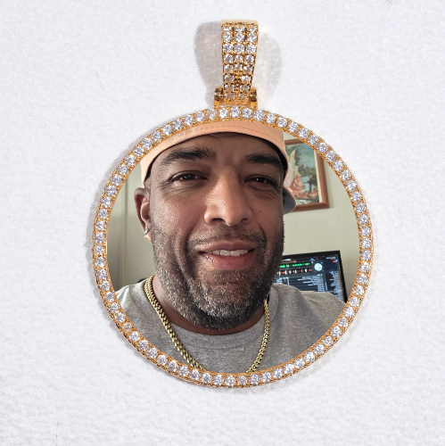 MEDIUM 3D CIRCLE CUSTOM PICTURE PENDANT