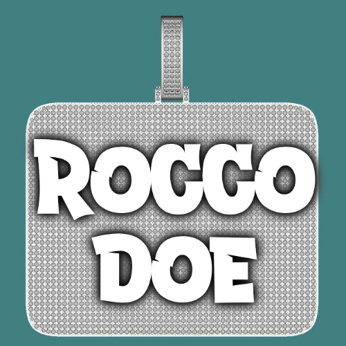 CUSTOM LETTER NECKLACE 3D BIG SQUARE