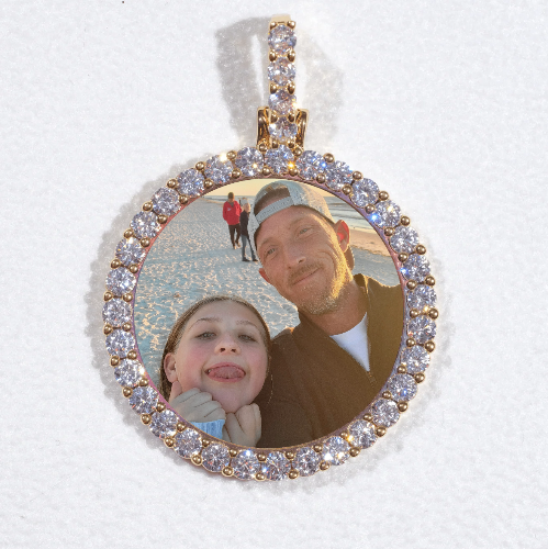 3D CIRCLE CUSTOM PICTURE PENDANT SMALL SIZE