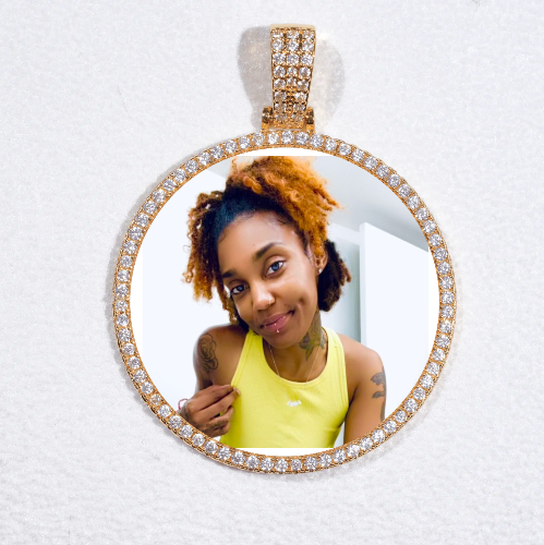 MEDIUM 3D CIRCLE CUSTOM PICTURE PENDANT
