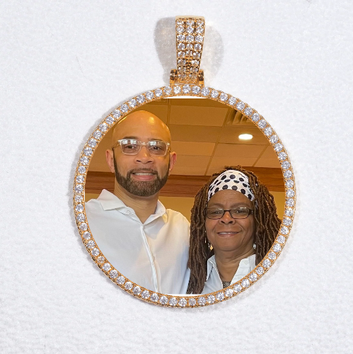 MEDIUM 3D CIRCLE CUSTOM PICTURE PENDANT