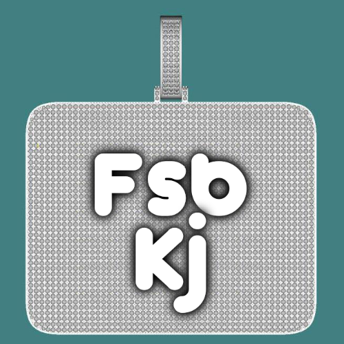 CUSTOM LETTER NECKLACE 3D BIG SQUARE