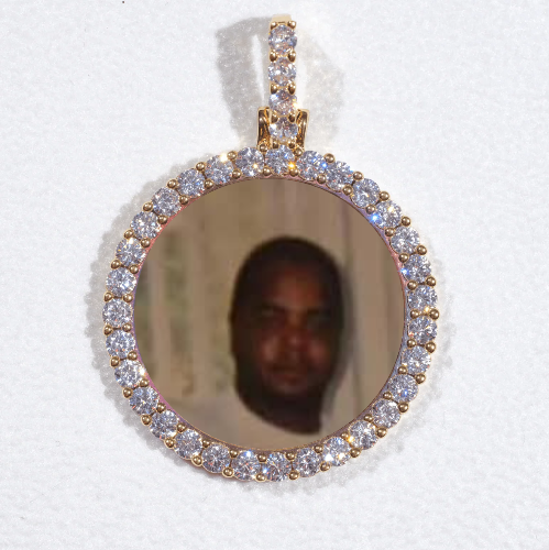 3D CIRCLE CUSTOM PICTURE PENDANT SMALL SIZE