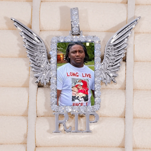 RIP WING 3D CUSTOM PICTURE PENDANT