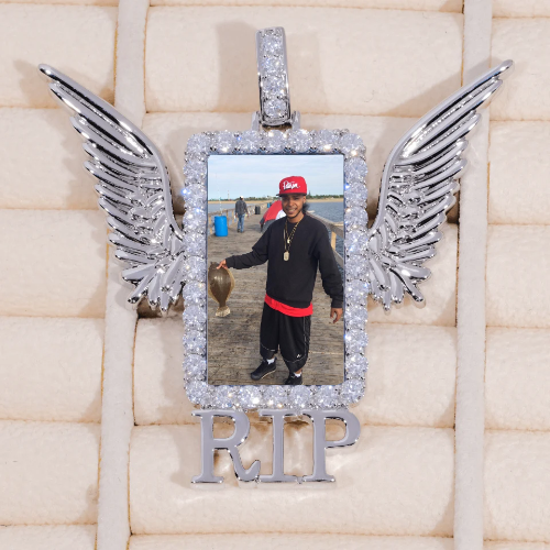 RIP WING 3D CUSTOM PICTURE PENDANT