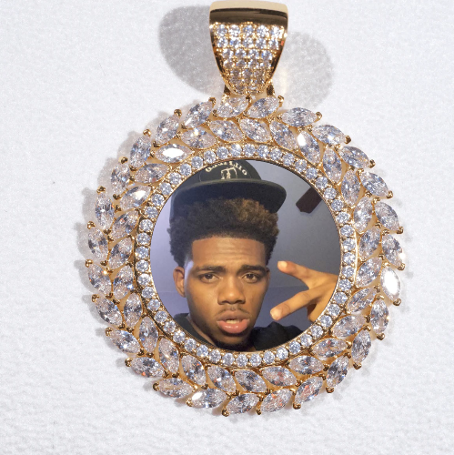 Large 3D Wheat Ear Custom Picture Pendant