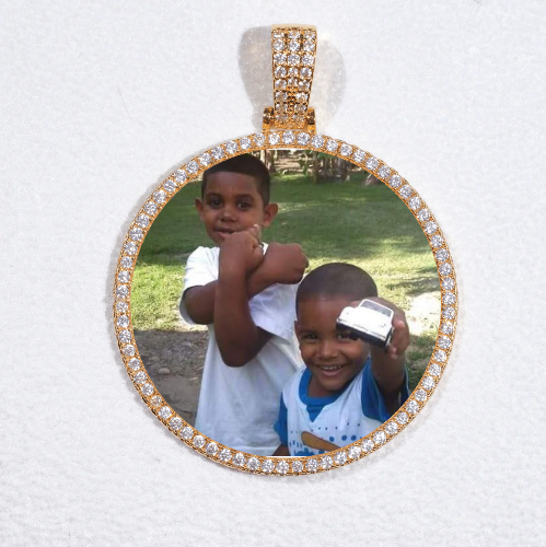 MEDIUM 3D CIRCLE CUSTOM PICTURE PENDANT
