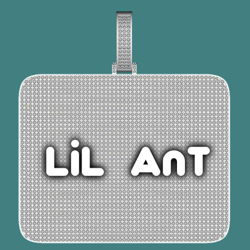 CUSTOM LETTER NECKLACE 3D BIG SQUARE