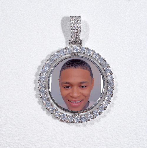 3D Spinning 2-Faced Custom Picture Pendant
