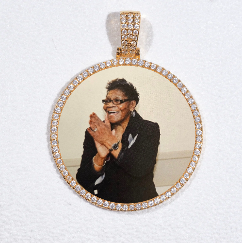 MEDIUM 3D CIRCLE CUSTOM PICTURE PENDANT