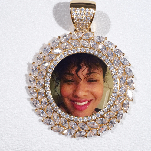 Large 3D Wheat Ear Custom Picture Pendant