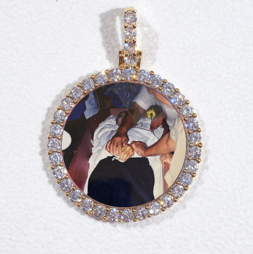 3D CIRCLE CUSTOM PICTURE PENDANT SMALL SIZE